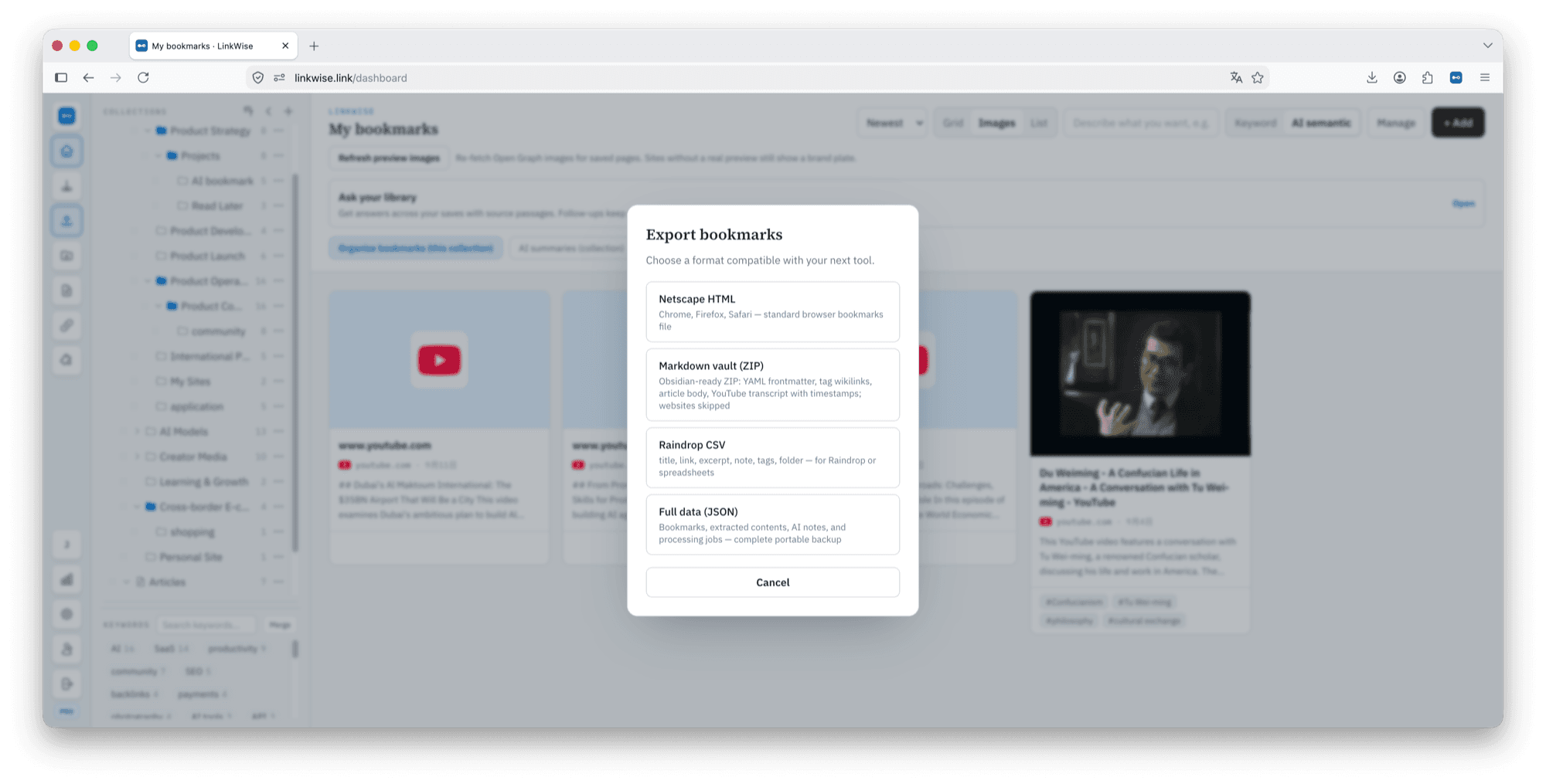 Export controls in the library